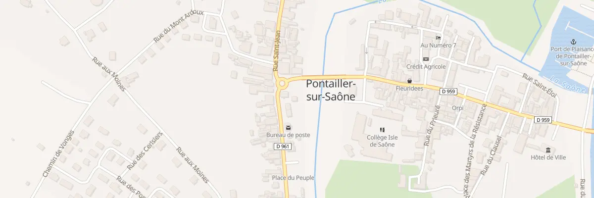 Plan du 67 Rue Saint-jean à Pontailler-sur-Saône