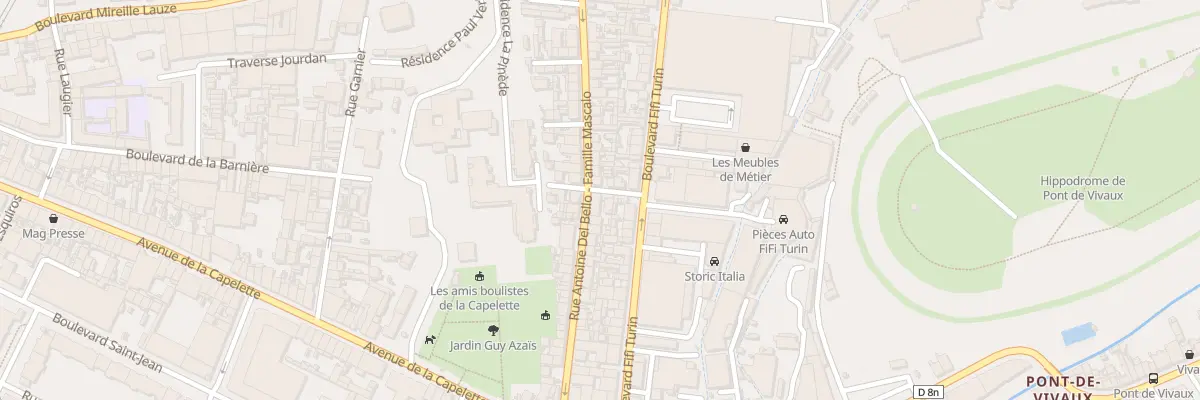 Plan du 56 Rue antoine del bello à Marseille 10e Arrondissement