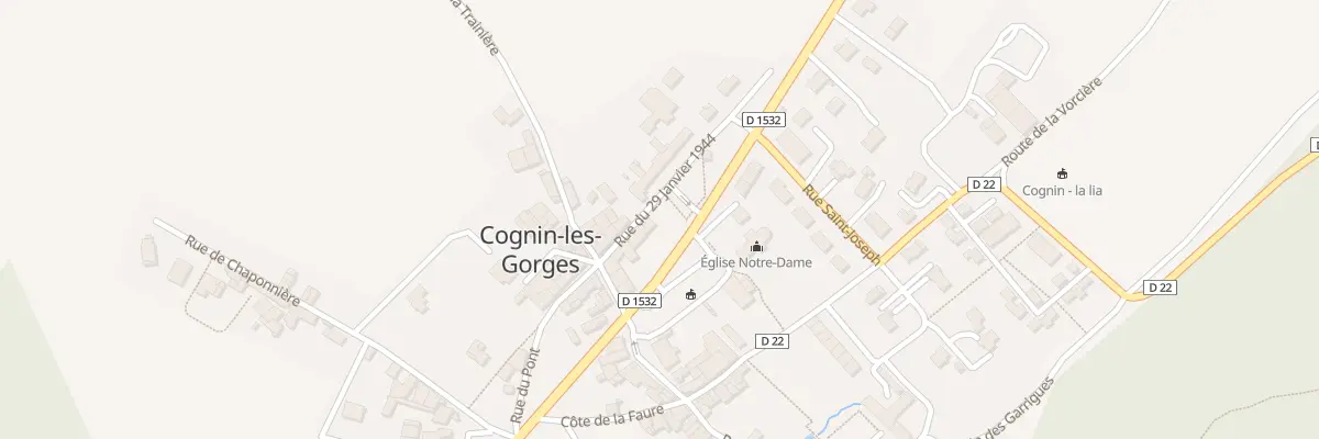 Plan du 50 Rue du 29 Janvier 1944 à Cognin-les-Gorges