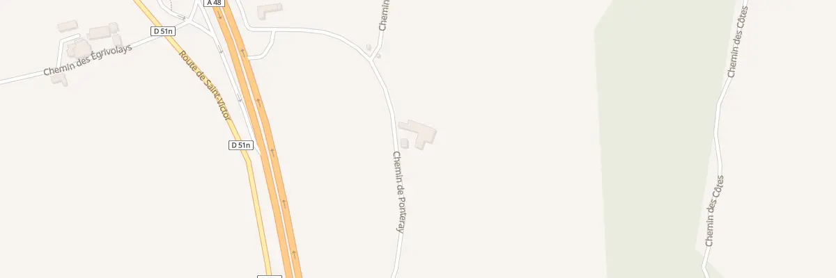 Plan du 40 Che de Ponteray à Torchefelon