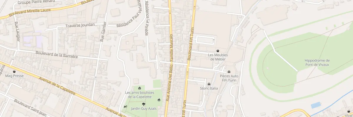 Plan du 60 Rue antoine del bello à Marseille 10e Arrondissement