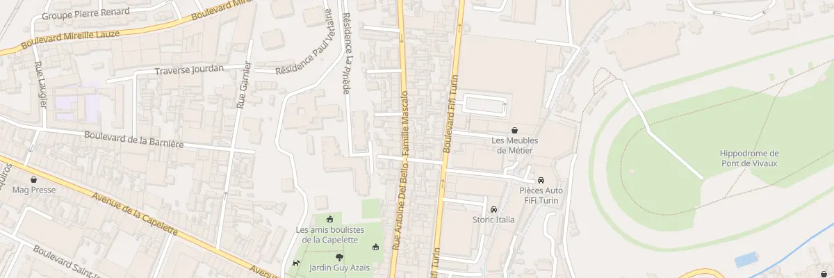 Plan du 62 Rue antoine del bello à Marseille 10e Arrondissement