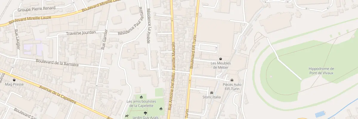 Plan du 429N Rue antoine del bello à Marseille 10e Arrondissement
