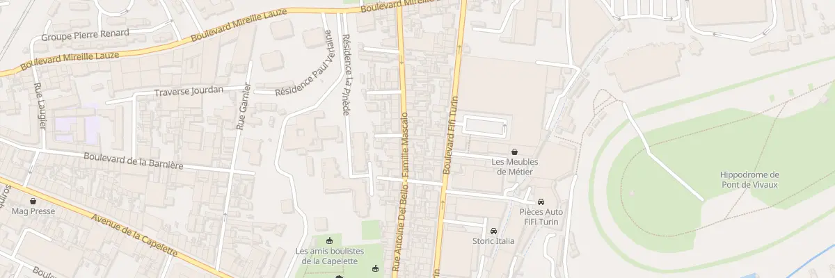 Plan du 70 Rue antoine del bello à Marseille 10e Arrondissement