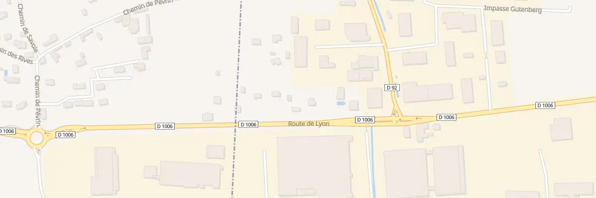 Plan du 66 Rte de Lyon à Rochetoirin
