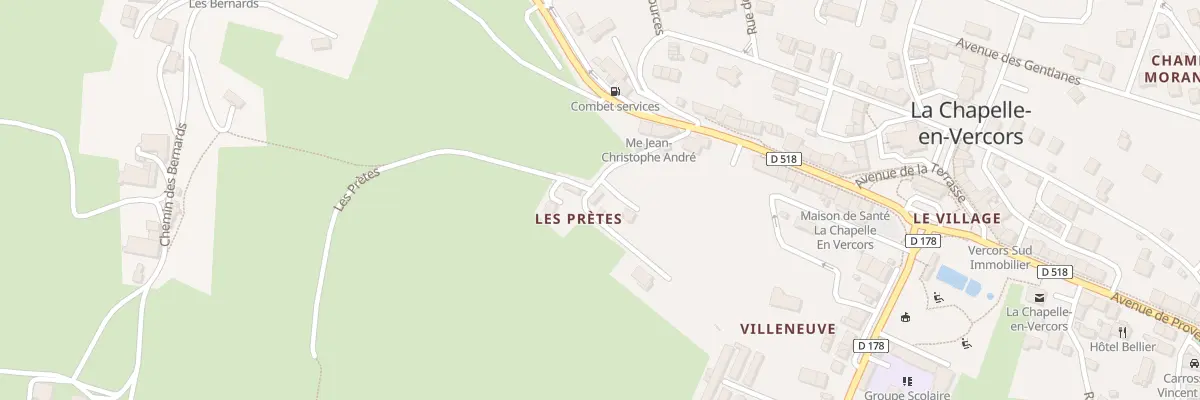 Plan du 89 Rue des Pretes à La Chapelle-en-Vercors