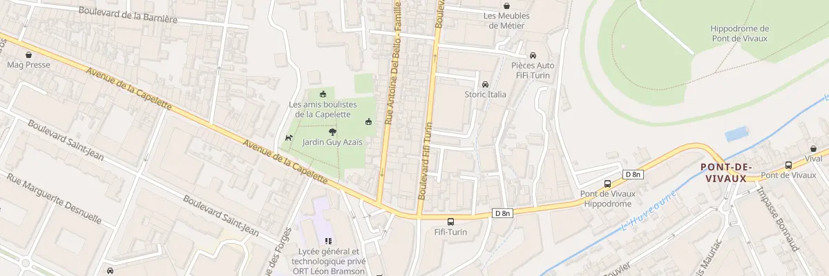 Plan du 23 Bd Fifi Turin à Marseille 10e Arrondissement