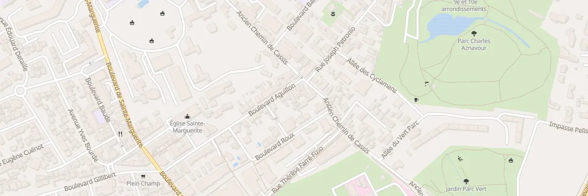 Plan du 66 Bd Aguillon à Marseille 9e Arrondissement