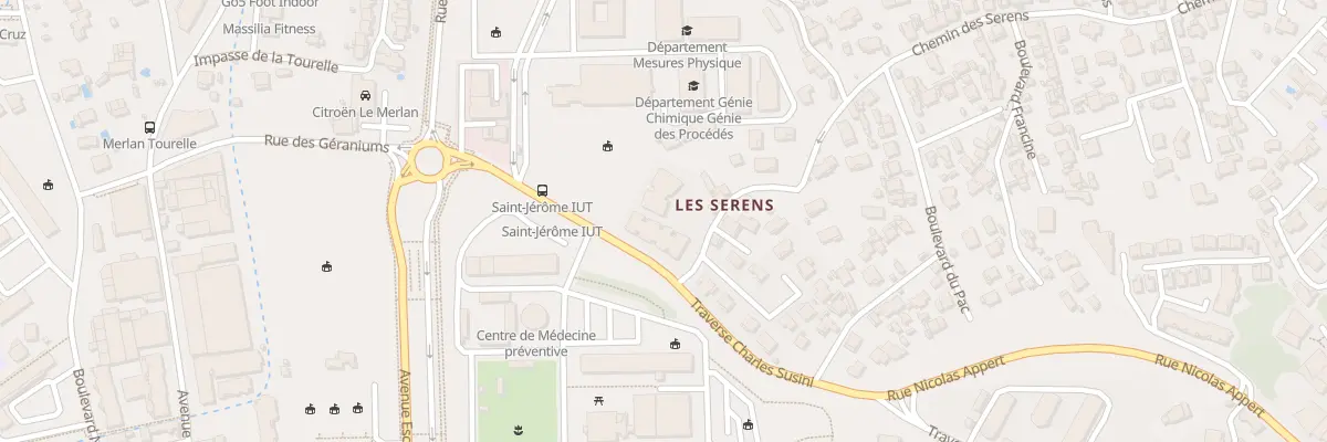 Plan du 7 Che des Serens à Marseille 13e Arrondissement