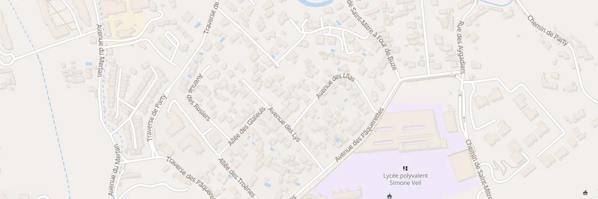 Plan du 30 Av des Lilas à Marseille 14e Arrondissement