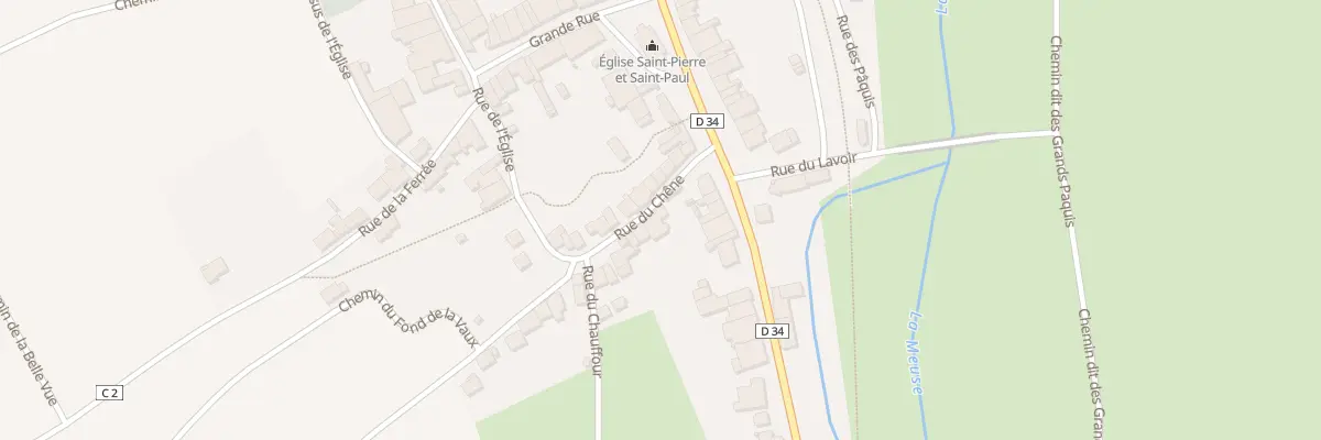 Plan du 9 Rue du Chene aux Monthairons