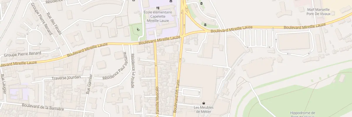 Plan du 105 Bd Fifi Turin à Marseille 10e Arrondissement