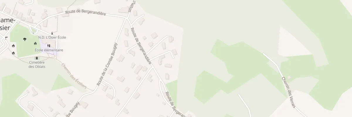 Plan du 585 Rte de Bergerandiére à Notre-Dame-de-l’Osier