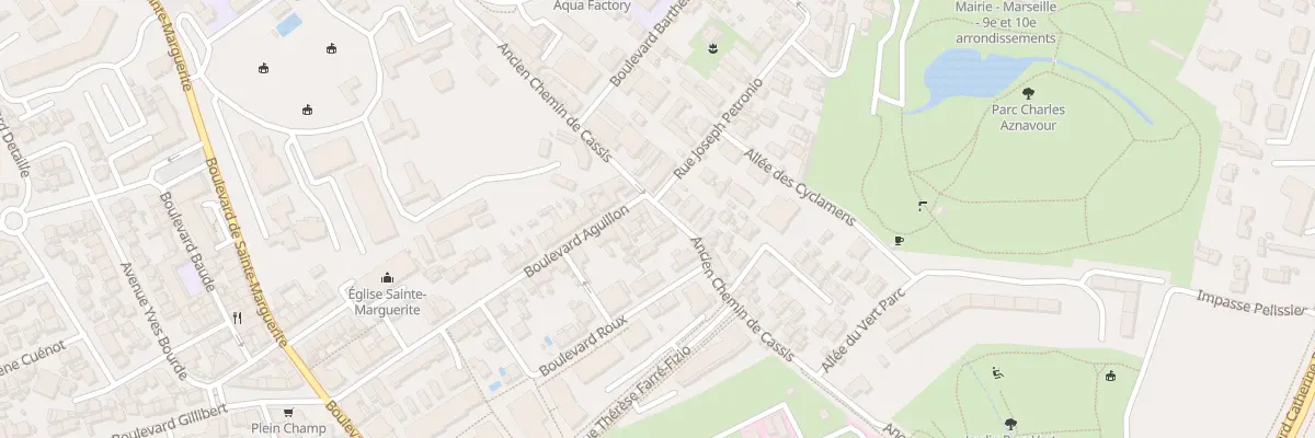 Plan du 72 Bd Aguillon à Marseille 9e Arrondissement