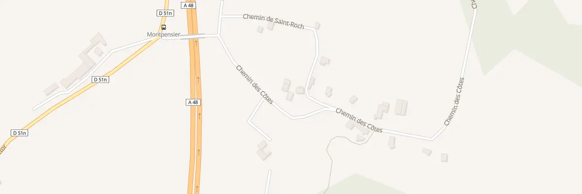 Plan du 25 Che des Côtes à Torchefelon