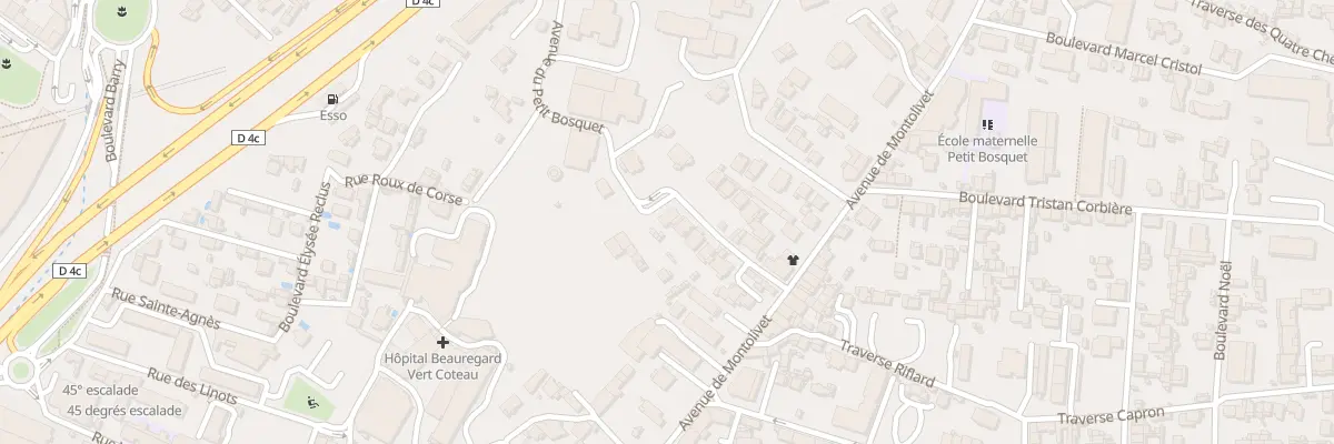 Plan du 9 Av du Petit Bosquet à Marseille 12e Arrondissement