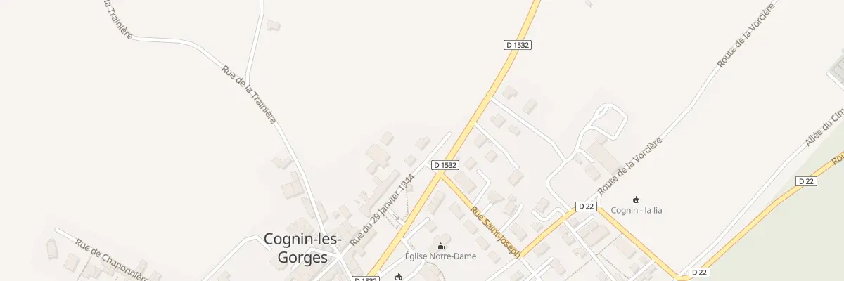 Plan du 155 Rue du 29 Janvier 1944 à Cognin-les-Gorges