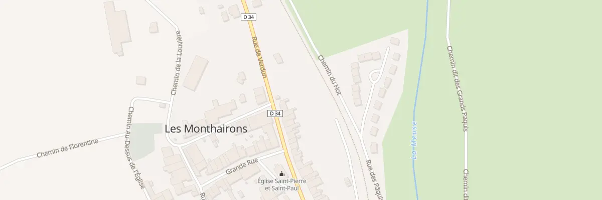 Plan du 24 Rue de Verdun aux Monthairons