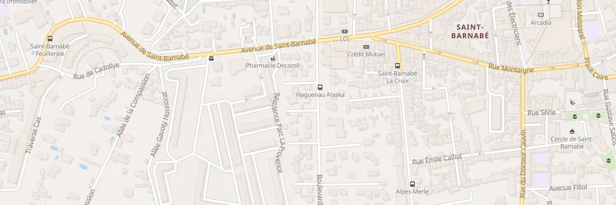 Plan du 12 Bd Hagueneau à Marseille 12e Arrondissement