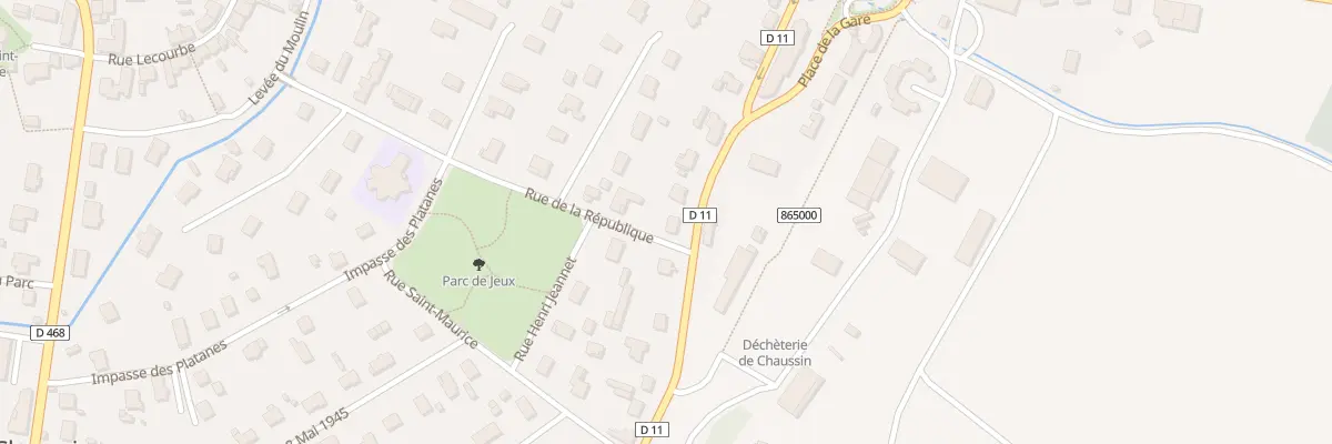 Plan du 18 Rte de Longwy à Chaussin