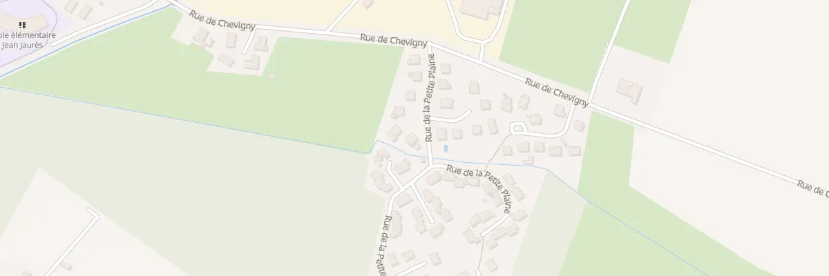 Plan du 11 Rue de la Petite Plaine à Auxonne