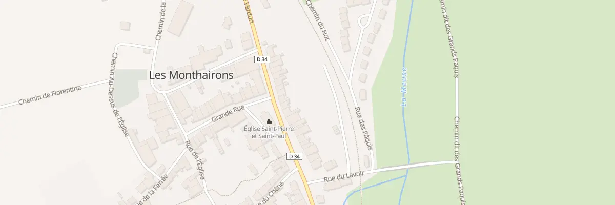 Plan du 4 Rue de Verdun aux Monthairons