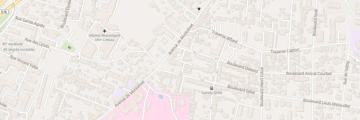 Plan du 1 Bd Gillet à Marseille 12e Arrondissement
