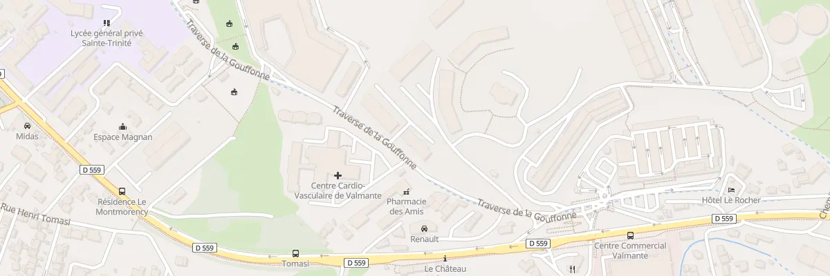 Plan du 141 Tra de la Gouffonne à Marseille 9e Arrondissement