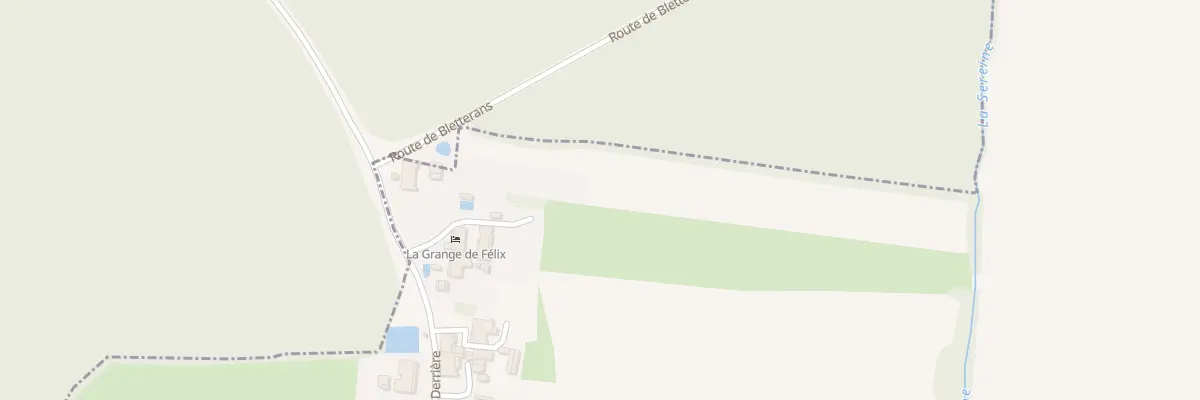 Plan du 1235 Rte de Bletterans à Fontainebrux