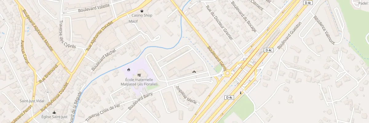 Plan du 93 Bd Barry à Marseille 13e Arrondissement