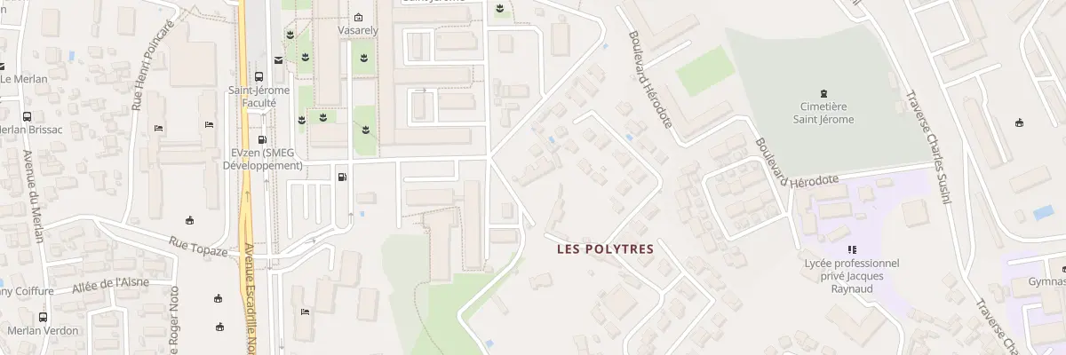 Plan du 86 Rue des polytres à Marseille 13e Arrondissement