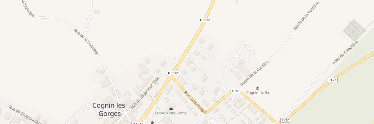 Plan du 3361 Rte Nationale 532 à Cognin-les-Gorges