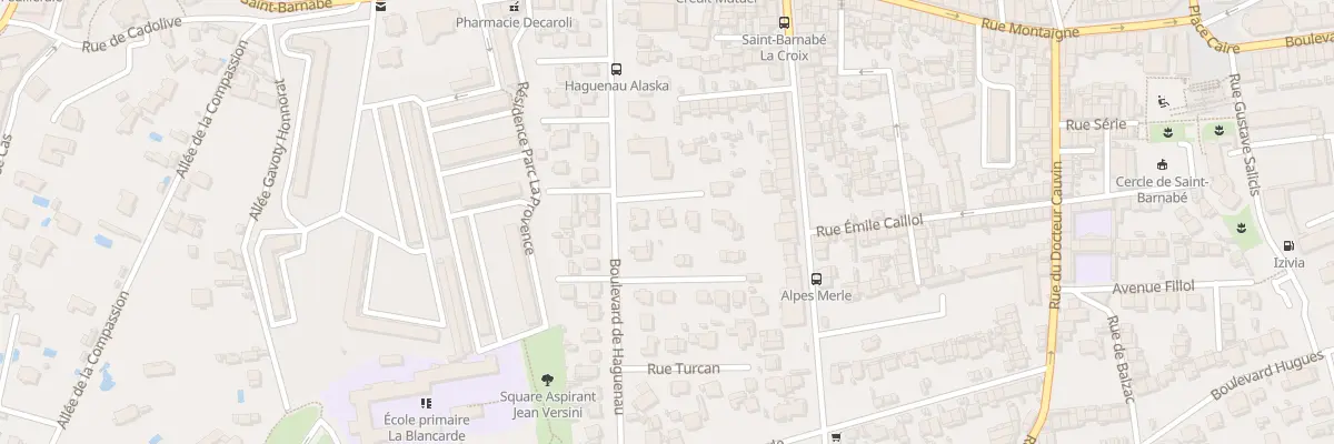 Plan du 216 Bd Hagueneau à Marseille 12e Arrondissement