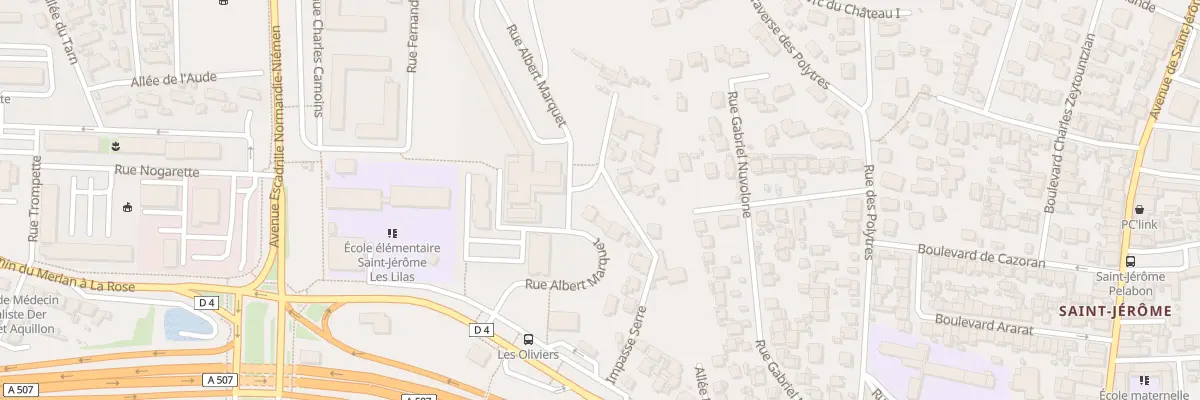 Plan du 27 Imp Serre Qrt St Jerome à Marseille 13e Arrondissement
