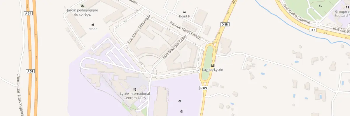 Plan du 75 Rue Georges Duby à Aix-en-Provence