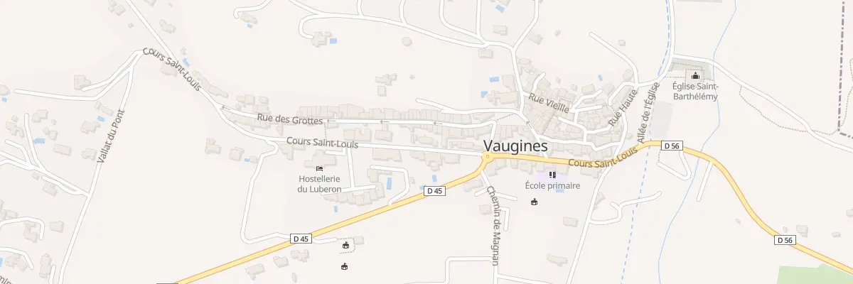 Plan du 5296 Crs Saint-Louis à Vaugines