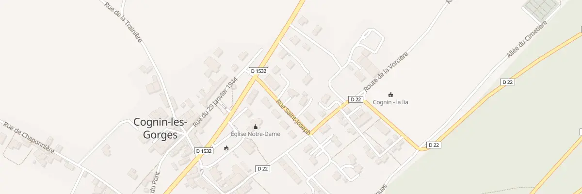 Plan du 63 Rue Saint Joseph à Cognin-les-Gorges