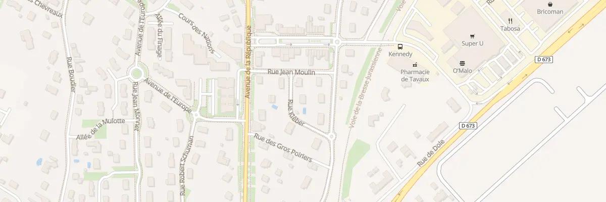 Plan du 3 Rue Kléber à Tavaux