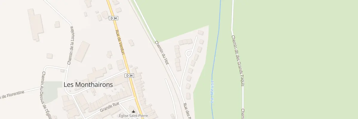 Plan du 5 Rue des Paquis aux Monthairons