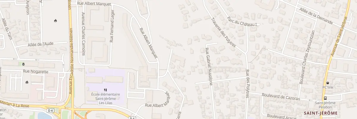 Plan du 34 Imp Serre Qrt St Jerome à Marseille 13e Arrondissement