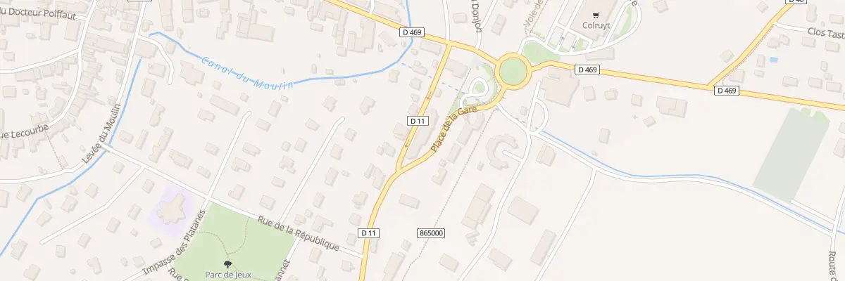 Plan du 4 Pl de la Gare à Chaussin