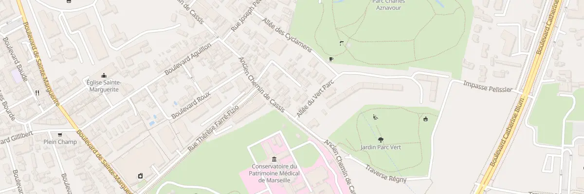 Plan du 71 Ancien Chemin de Cassis à Marseille 9e Arrondissement