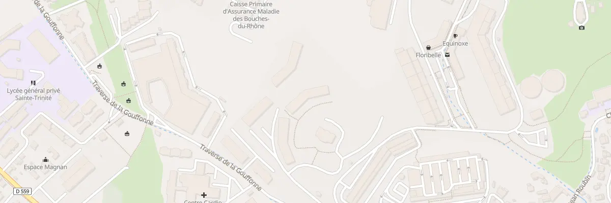 Plan du 143 Tra de la Gouffonne à Marseille 9e Arrondissement