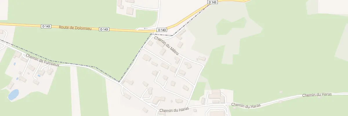 Plan du 62 Che du Metro à Montcarra