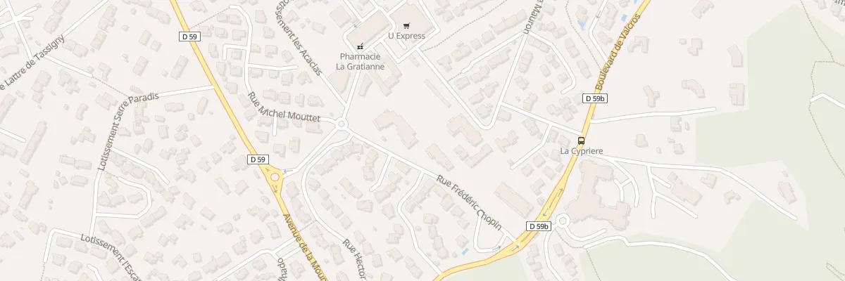 Plan du 1 Rue Frédéric Chopin à Bouc-Bel-Air