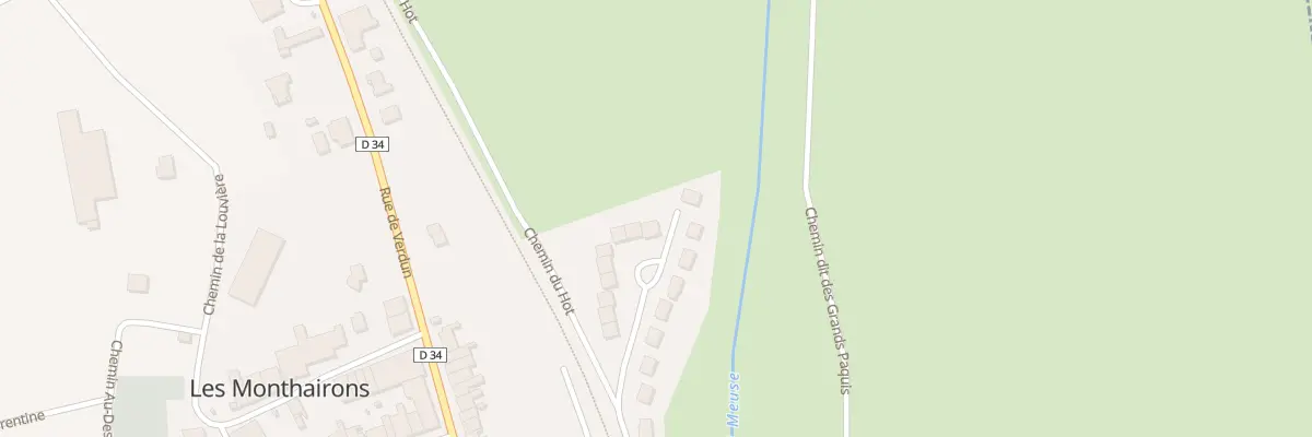 Plan du 17 Rue des Paquis aux Monthairons