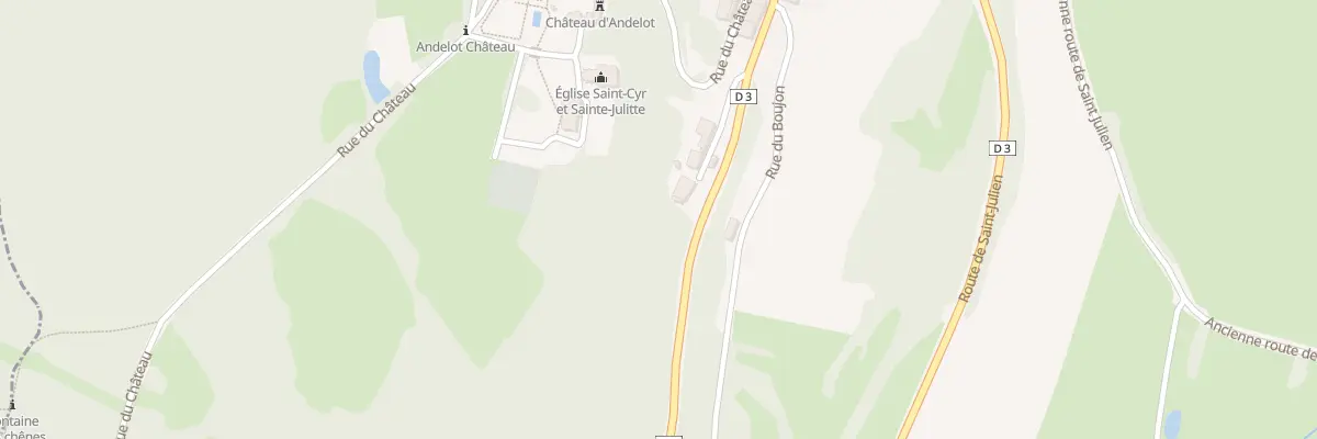 Plan du 477 Rte de Saint-Amour à Andelot-Morval