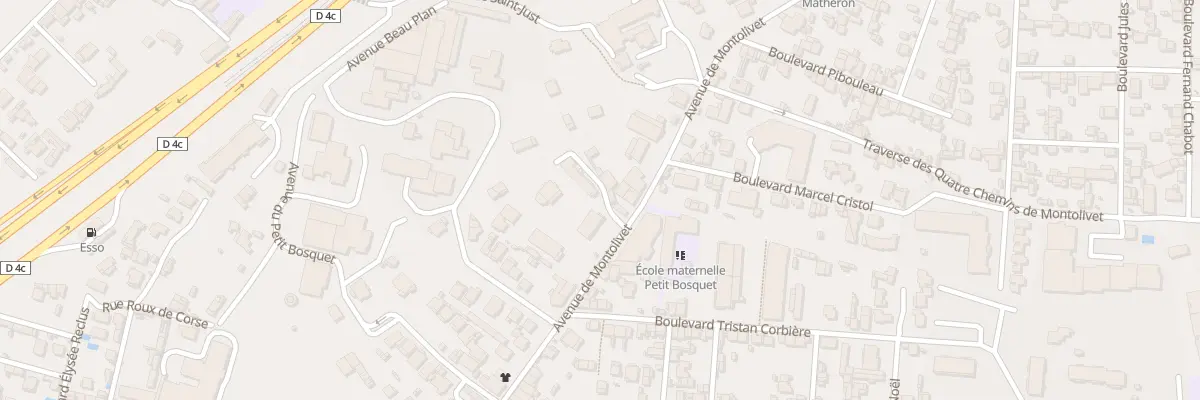 Plan du 255 Av de Montolivet à Marseille 12e Arrondissement