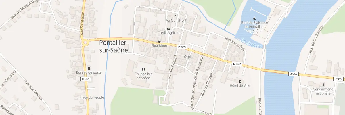 Plan du 4 Rue du Prieuré à Pontailler-sur-Saône