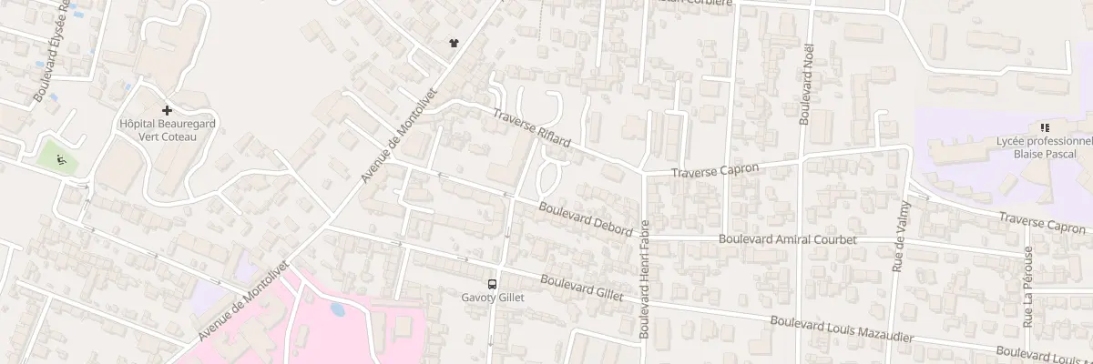 Plan du 25 Bd Debord à Marseille 12e Arrondissement